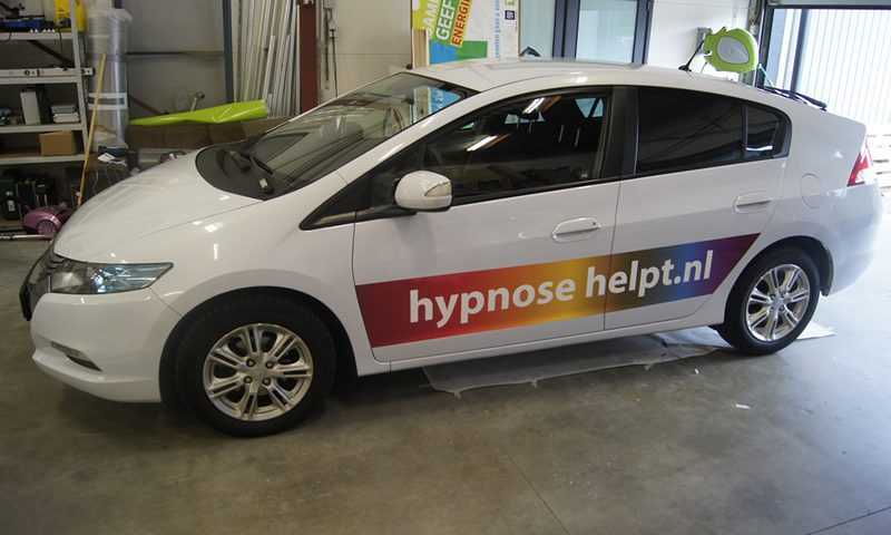Hypnose helpt Autobelettering Honda Insight