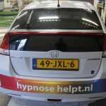 Hypnose helpt Autobelettering Honda Insight