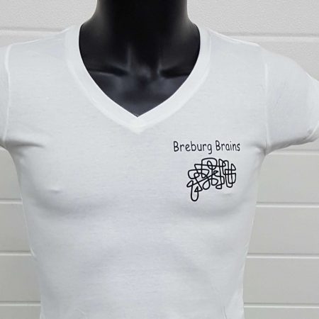 Wit t-shirt met logo bedrukking