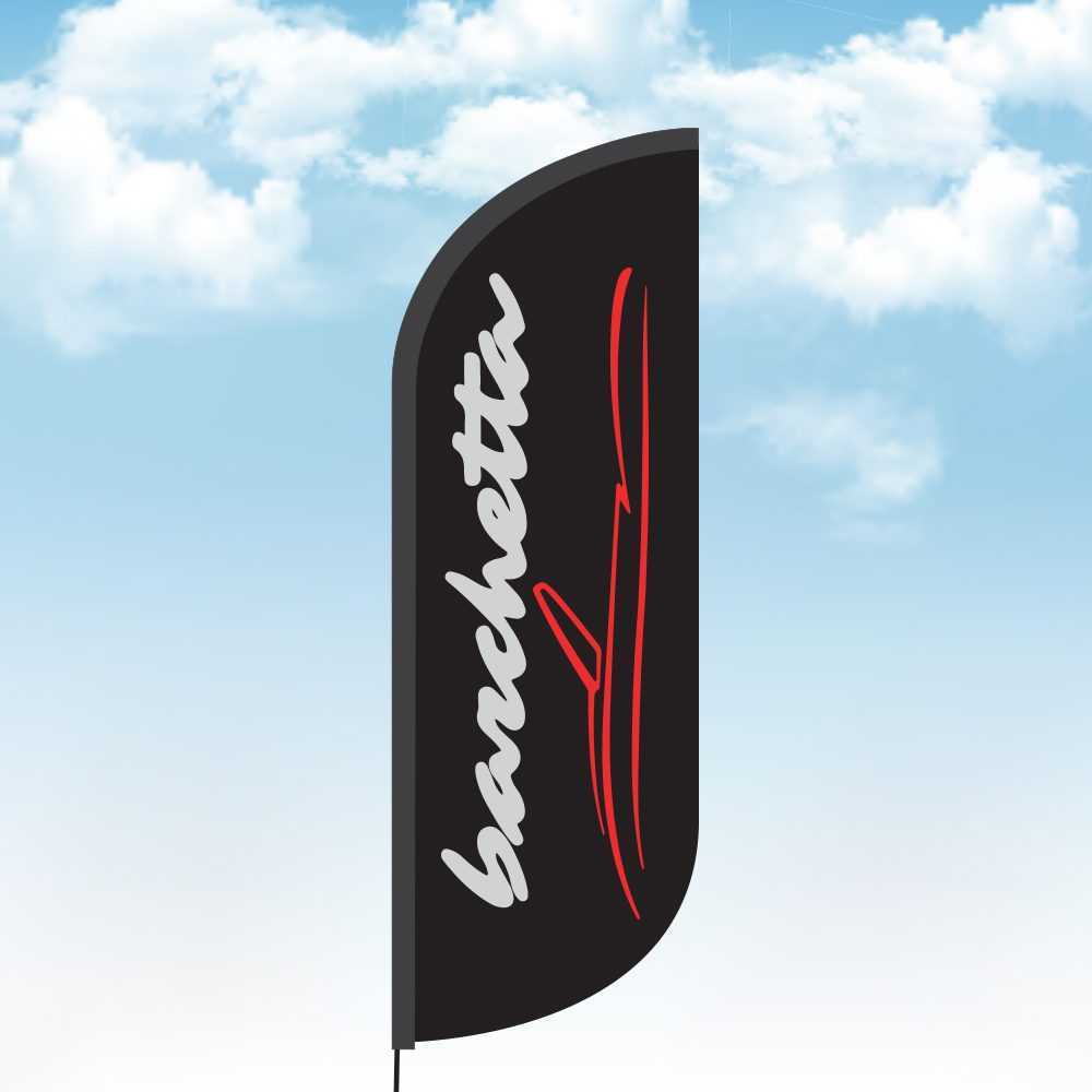 Beachvlag eigen logo bedrijfslogo bedrukken